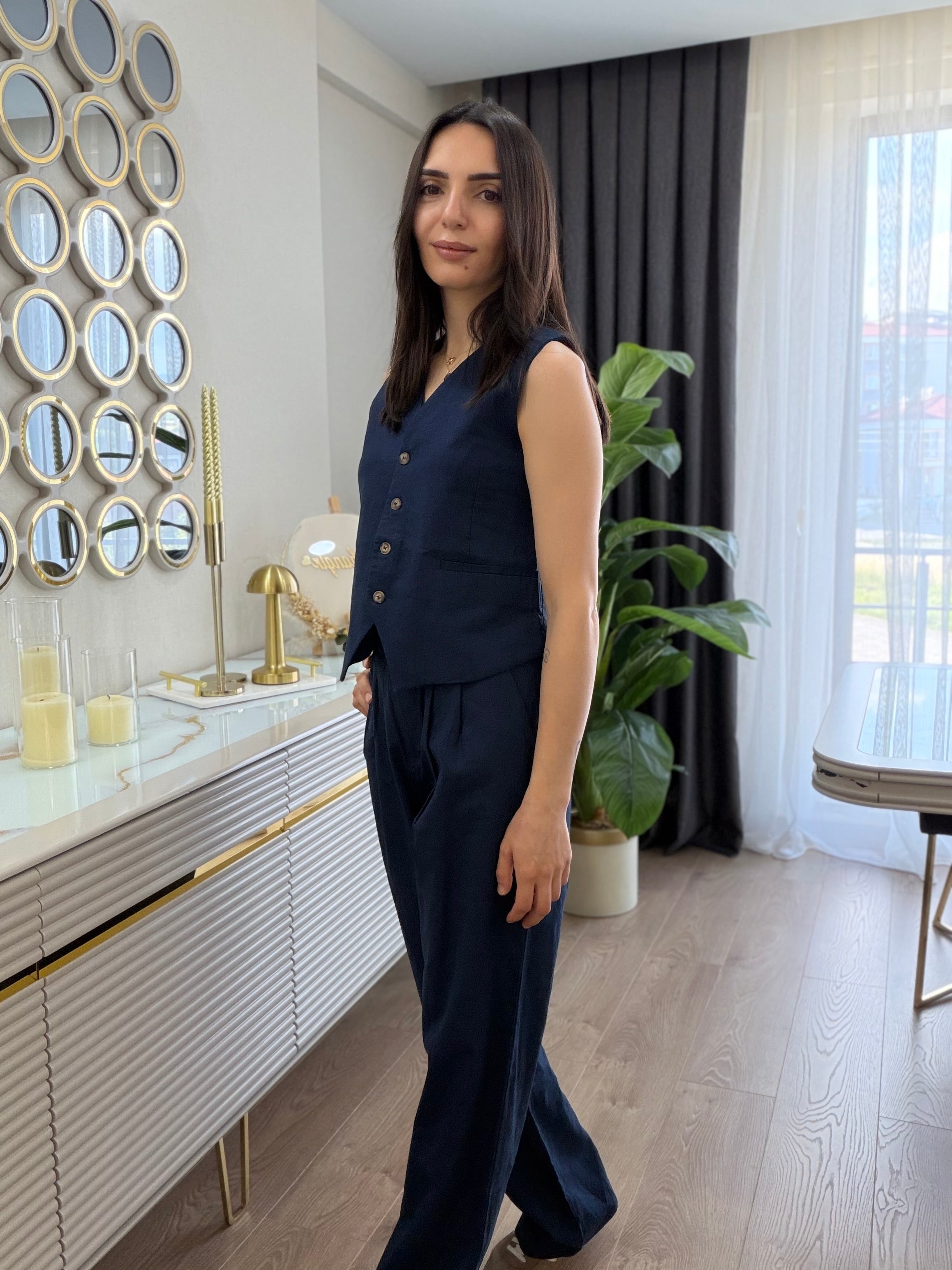 Keten Yelekli Takım